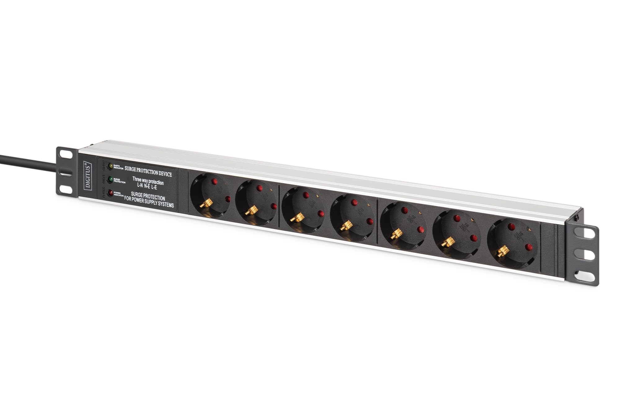 Digitus 1u Alu Pdu Rackmount. 6x Safety Outlet 1x Outlet (dN-95441)