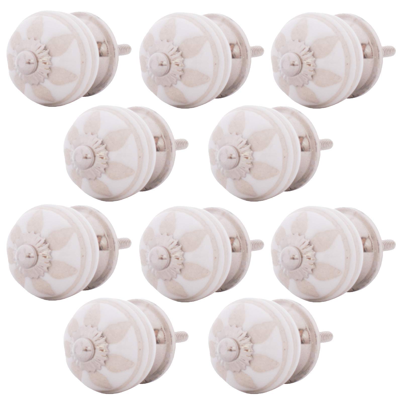 Bouton De Meuble En Porcelaine Rouge Cerise Elya - Boutons Mandarine