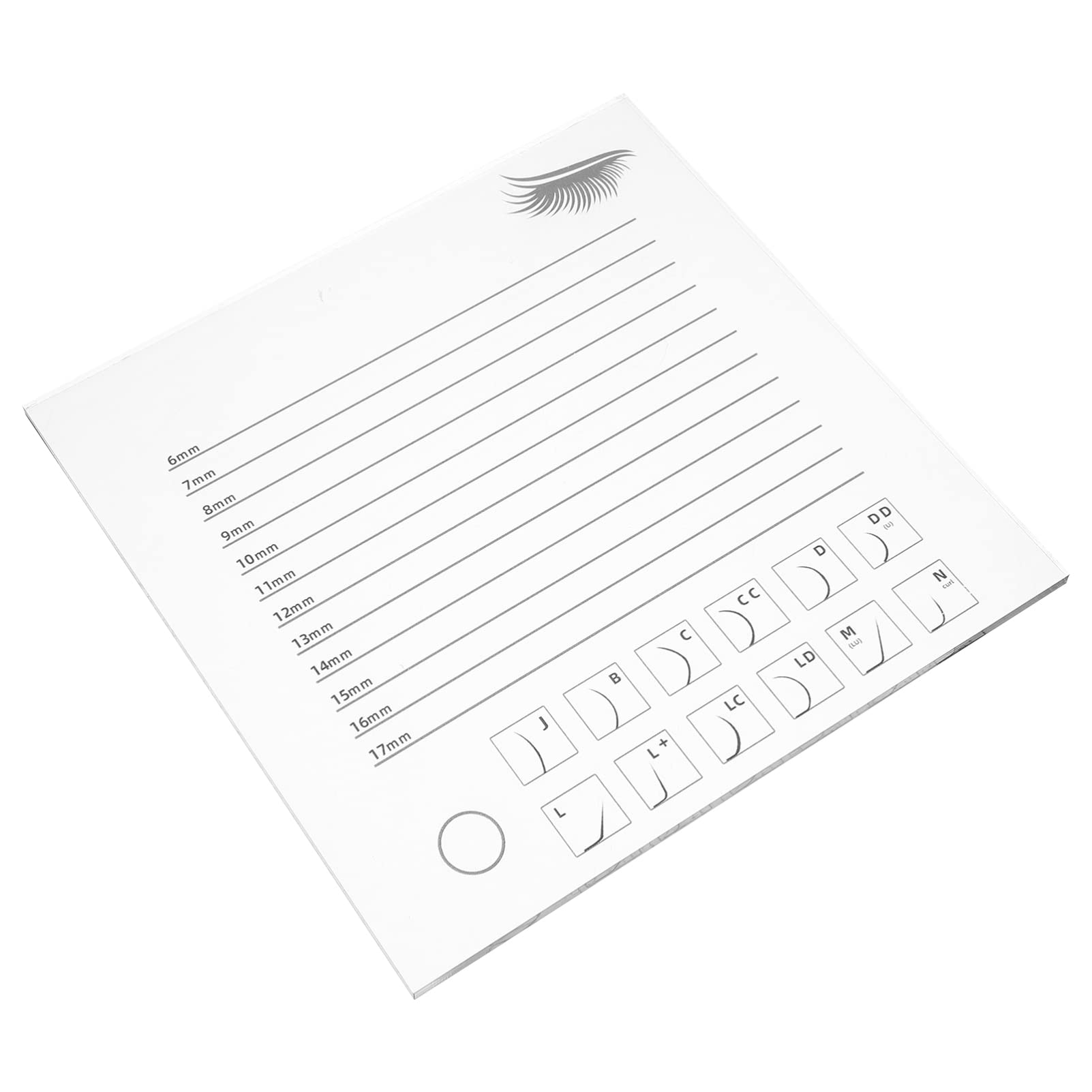 FOMIYES False Eyelash Holder Lash Extension Supply Acrylic Pallet Beauty Salon Grafting Tool