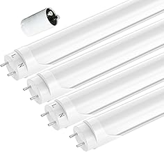JESLED LED Tube T8 G13 150 cm – Fluorescent Lamp 24 W 3960 Lumens, Cool White 6000 K Without Flicker (165 lm/W) with Starter Included – 4 Pieces for Office, 1513 mm