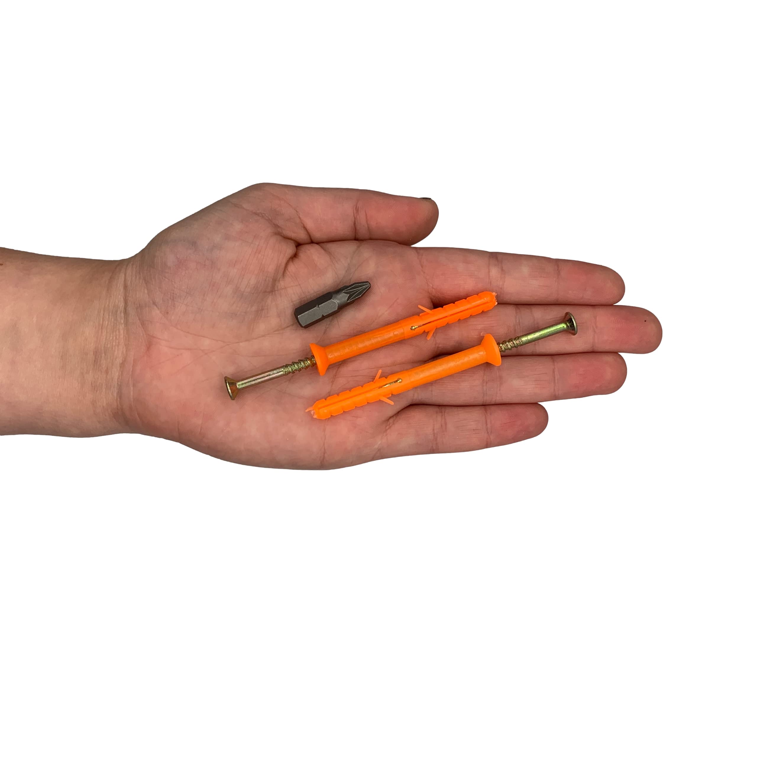 Lot De 100 Chevilles à Clou En Nylon 6,0 X 40 Mm Avec Vis à