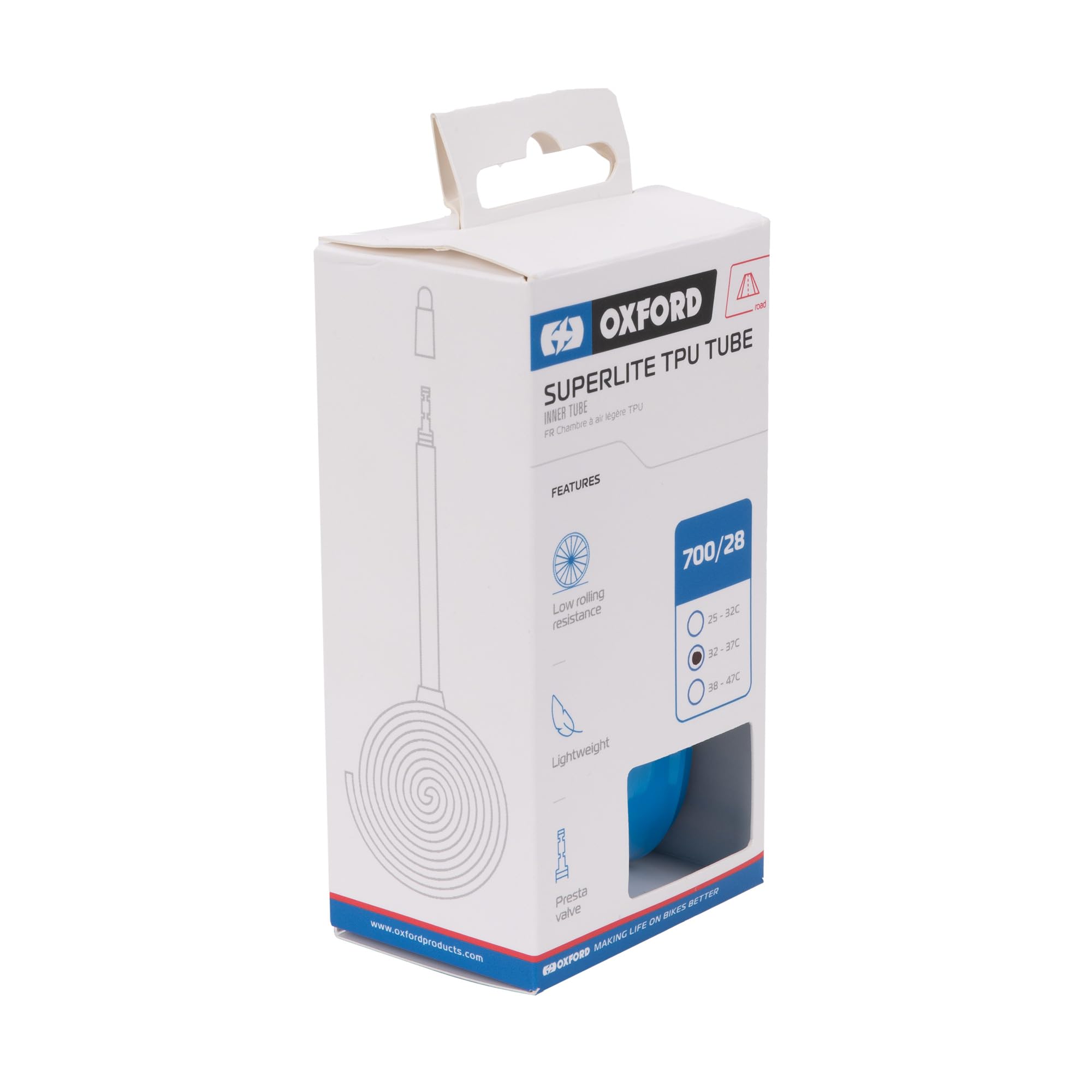 SuperLite TPU Inner Tube 700 x 32-37c Presta 80mm