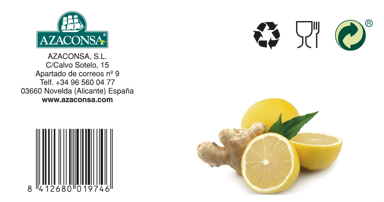 Té Verde de Jengibre y Limón - Caja de 25 Unidades - Aporta Vitaminas y Minerales