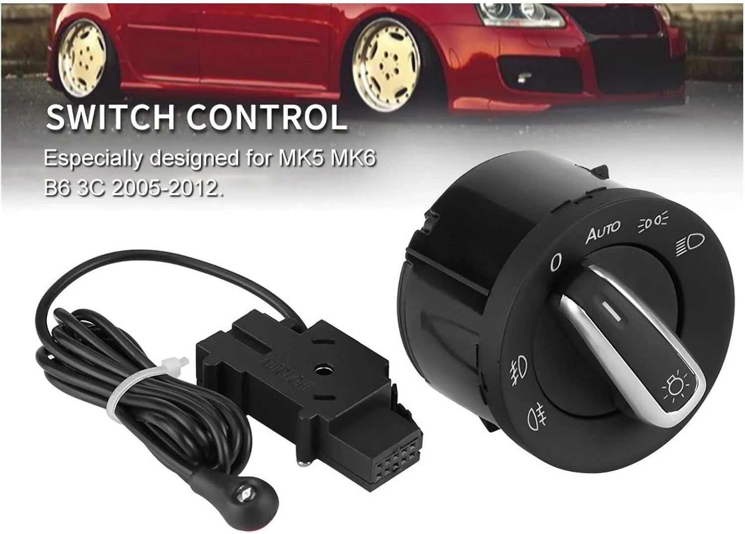 5ND941431BXSH 5ND941431B Car Headlight Switch Control& Sensor Moduel MK5 MK6 B6 3C 2005‑2012