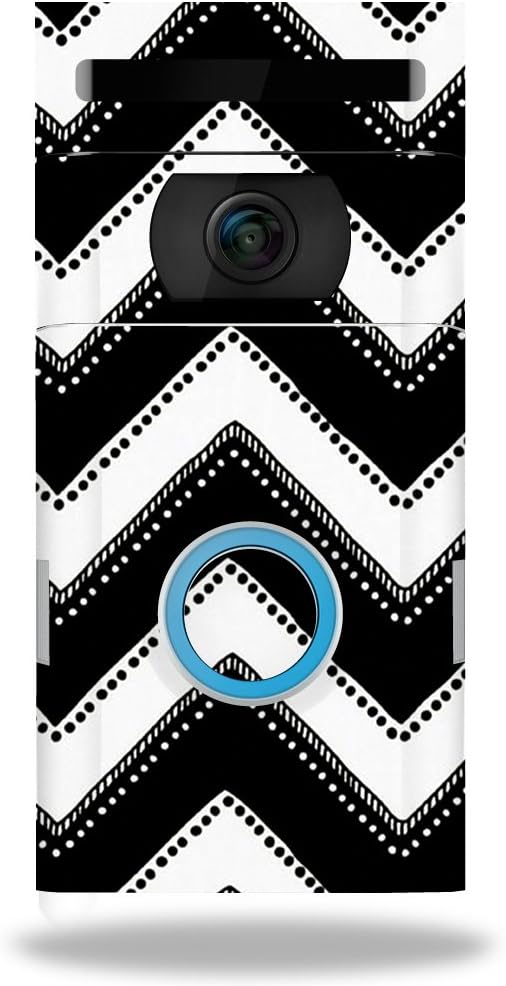 MightySkins Skin Compatible with Ring Video Doorbell 2 - Chevron Style | Protective, Durable, and Unique Vinyl Decal wrap Cover | Easy to Apply, Remove, and Change Styles | Made in The USA