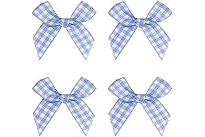 Dorothy Ribbon Gingham Craft Ribbon Bows Mini Checkered Ribbon Flowers