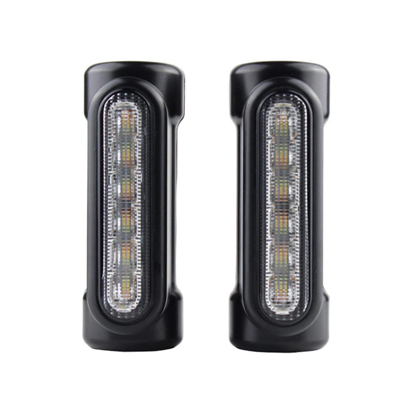 Street Glide LED Engine Guard Lights White Amber Color 1.3inch Highway Bar Swichback Drving Lights ForDa-vidson (Color : 1 pair black)