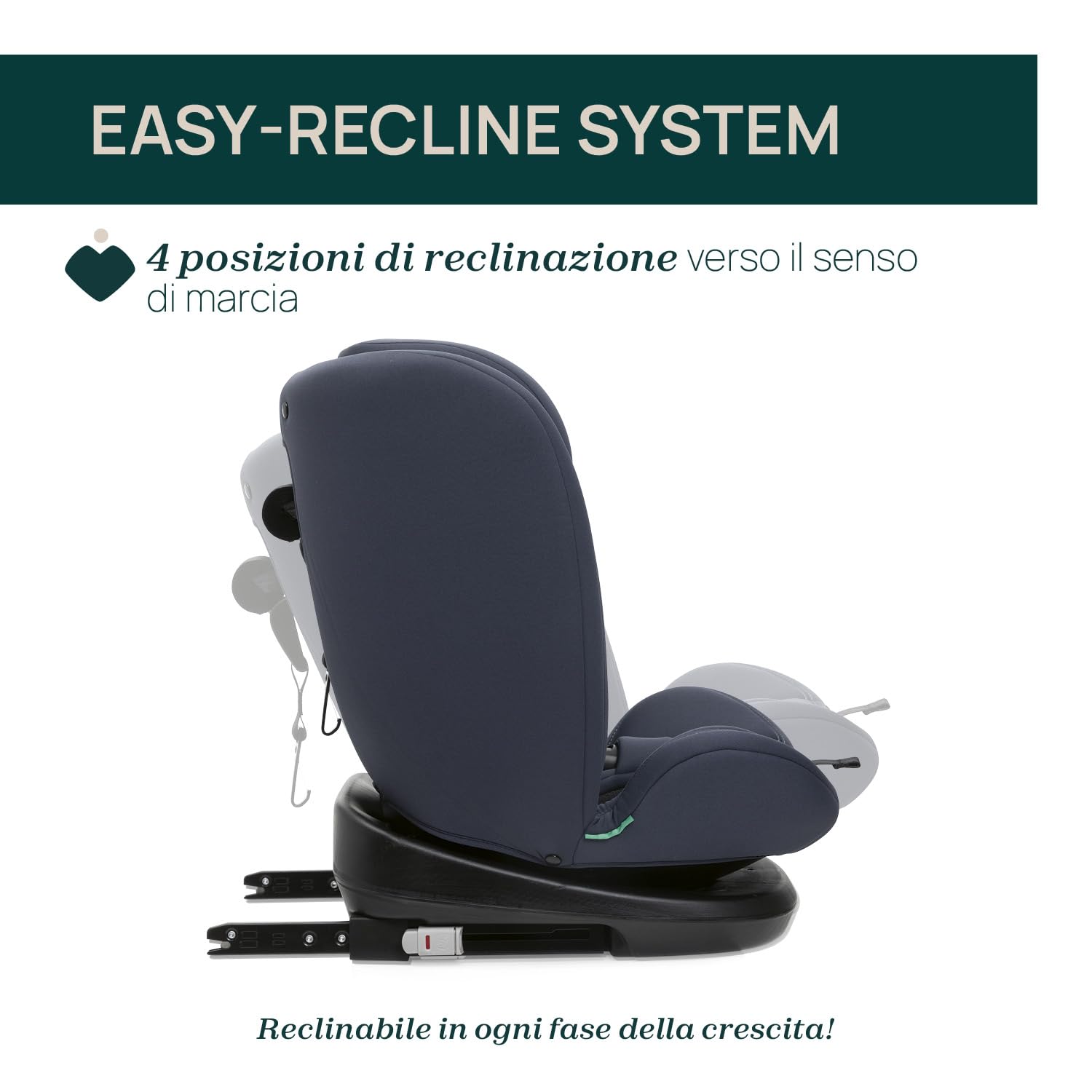 Chicco Seggiolino Auto Mokita I-Size, con Sistema Isofix, per Bambini di Altezza Compresa Tra 76 e 150 cm, Utilizzabile a Partire dai 15 Mesi, Riduttore incluso