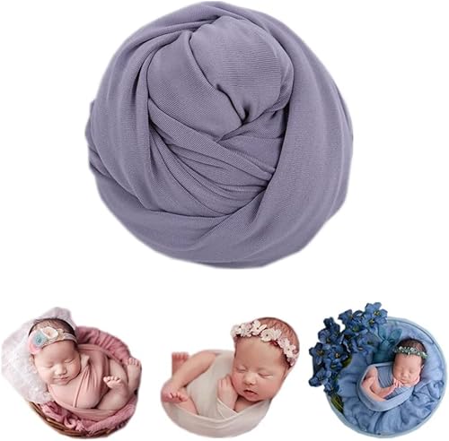 Miniatura 8 de Coberllus Manta elástica sin arrugas para bebés recién nacidos, para sesión de fotografía (verde)