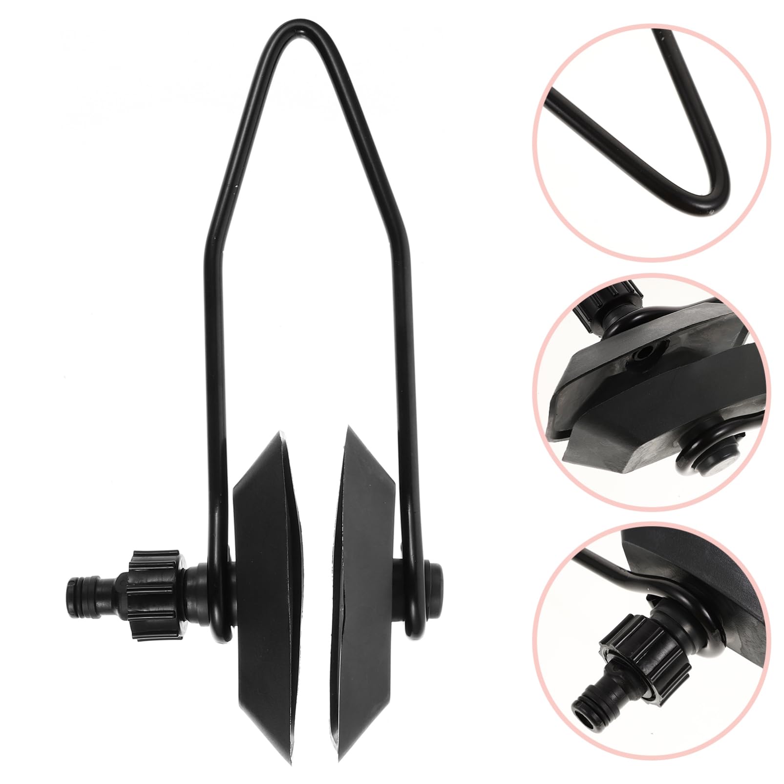 ifundom 1 Stück Universal Marine Flusher Sump Außenbordmotor Wasserspüler Außenbordmotorreiniger Marine Motor Flusher Bootszubehör Motorreinigungszubehör Spülmuffen Schwarz Abs