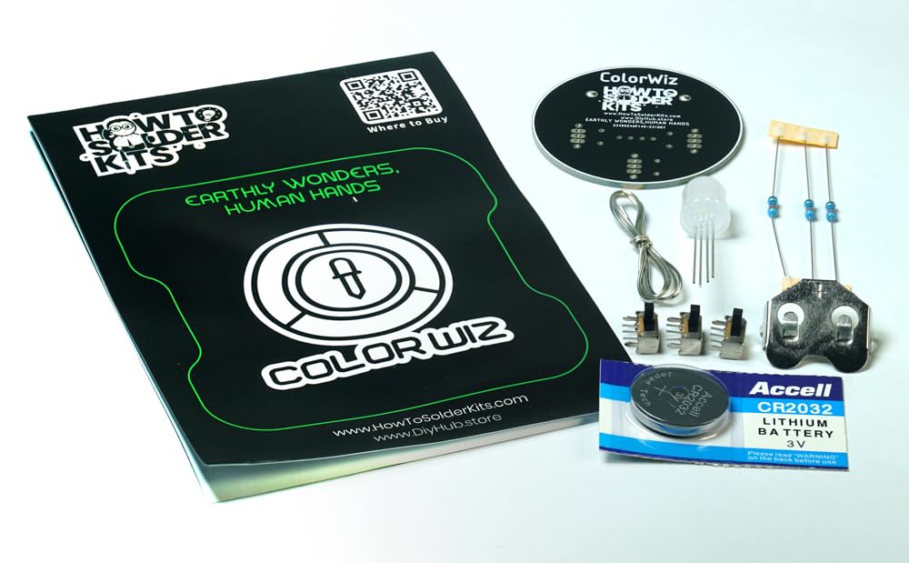 APTINEX Color Wiz RGB LED Soldering Kit by How to Solder Kits | DIY Color Mixing Project | Ideal for STEM Classes & Science Projects | Experiment with Light and Color Combinations
