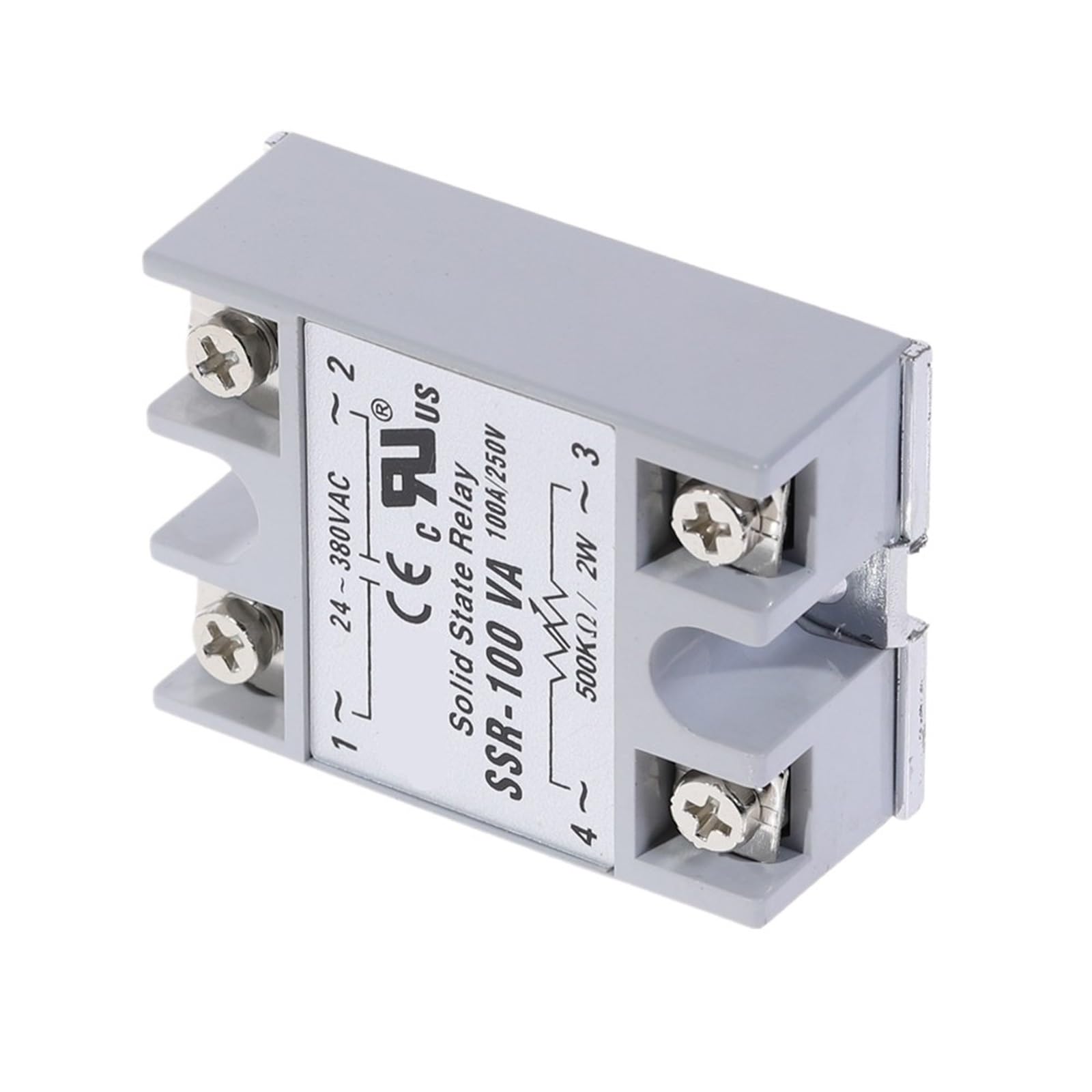 1 módulo de relé de estado sólido SSR-100VA 100A Entrada de potenciómetro de control externo Salida de 24-380 V CA