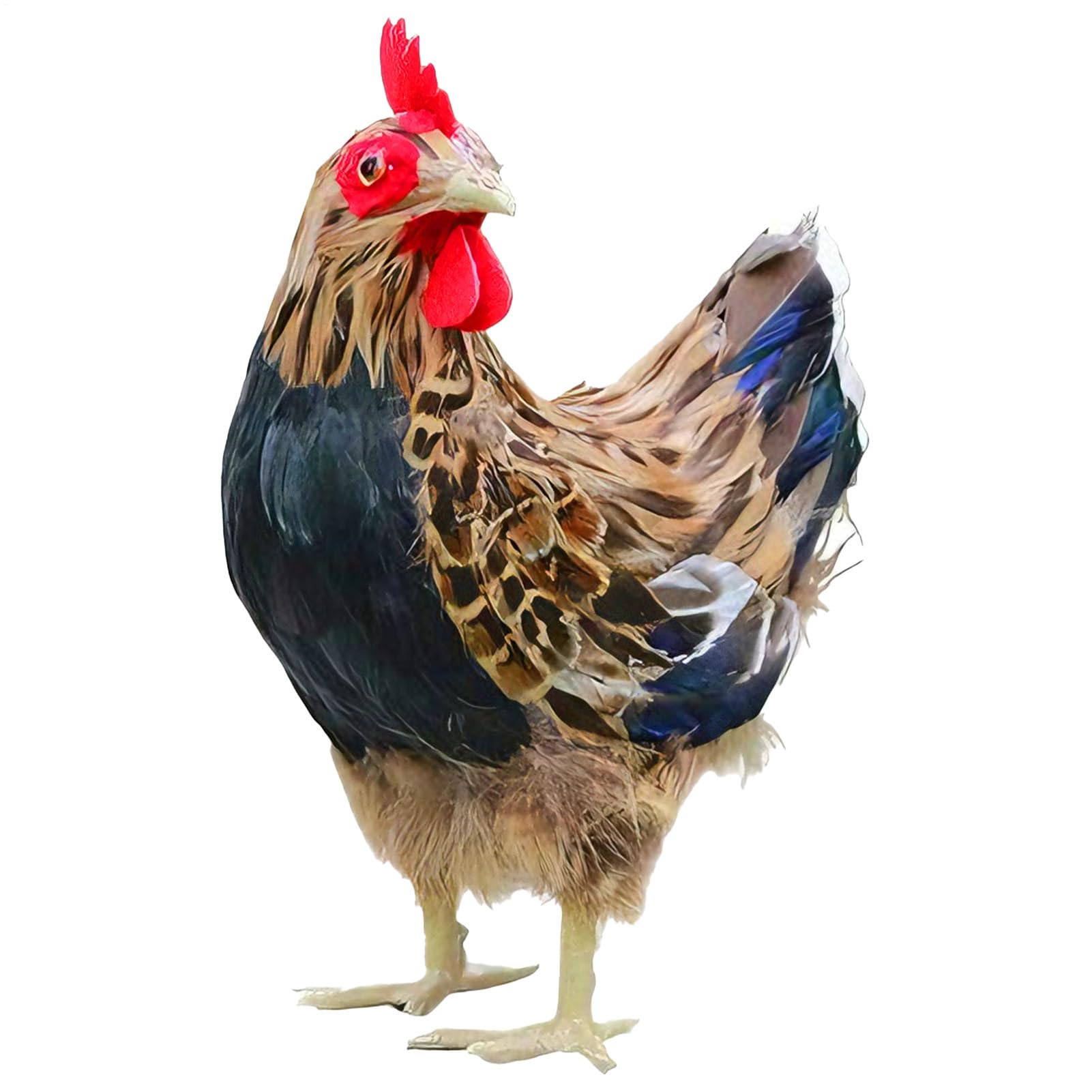 Sculptures de jardin poulet au design d'art champêtre pour cour