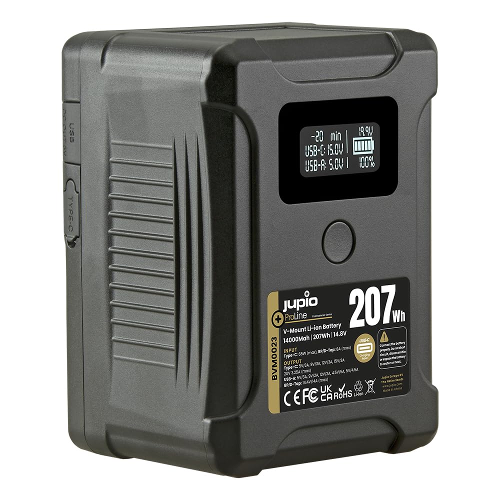 Amazon.com: JUPIO ProLine Extreme 207 V-Mount Battery 14000mAh