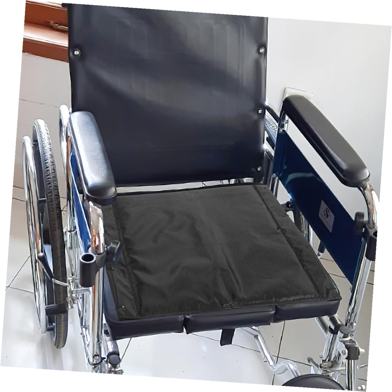 TOYANDONA 2 Piezas Cojines para Silla de Ruedas Unidades Asiento Acolchado Grueso Tela Oxford Transpirable Antideslizante Fácil Instalación Recambio Asiento Silla Ruedas
