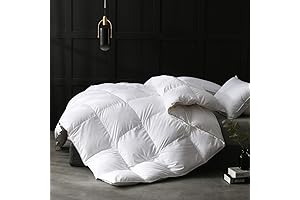 APSMILE King Feather Down Comforter, Ultra-Soft and Luxurious