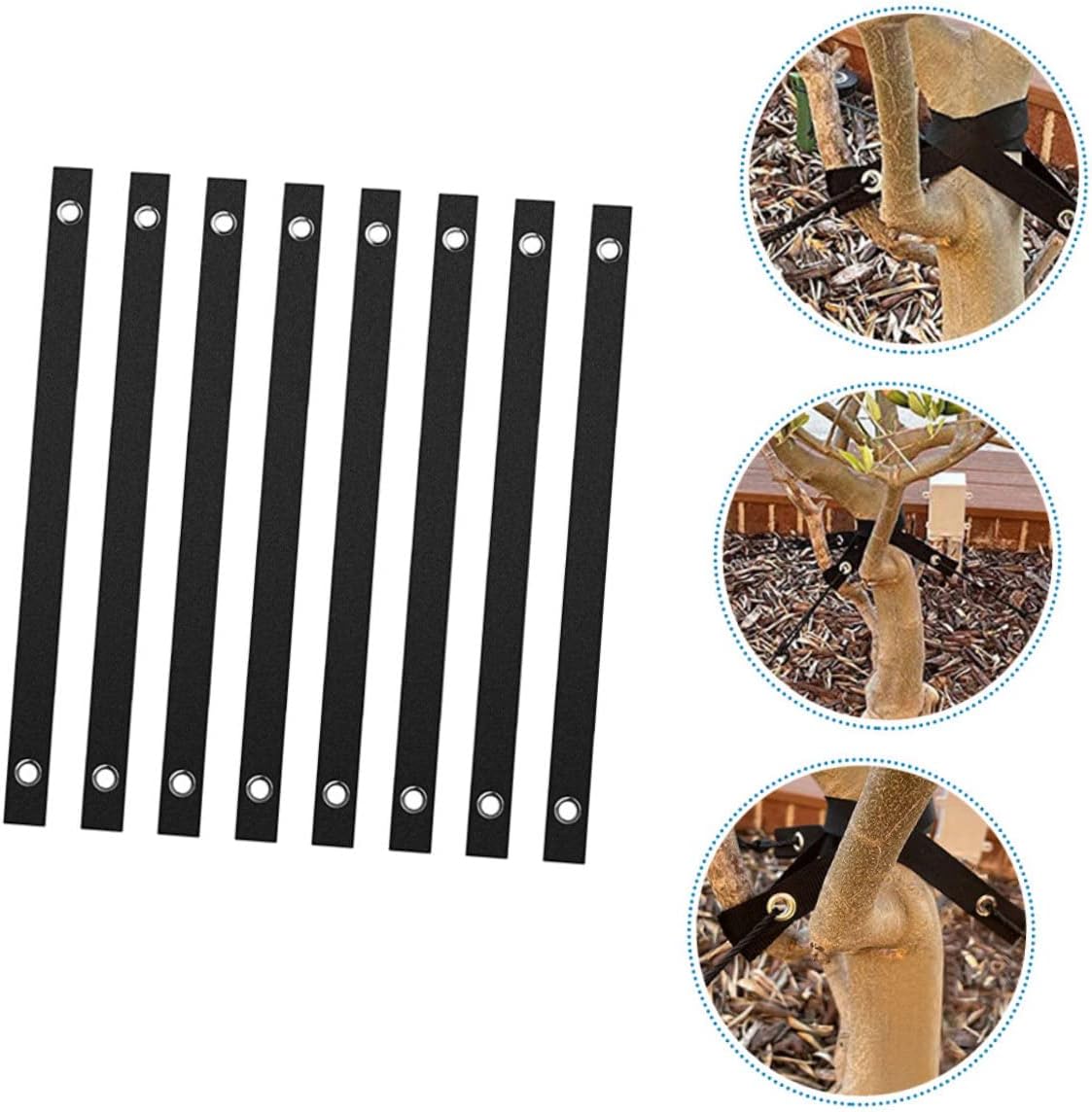 Mikikit 40pcs Tree Support Straps for Young Trees Nylon Planting Straps for Staking Newly Planted Saplings Provides Upright Support and Stability During Growth