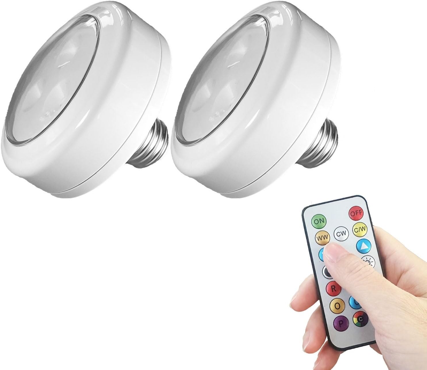 Vimhou2 Pack Battery Powered Rechargeable Light Bulbs for Non Hardwired Sconces