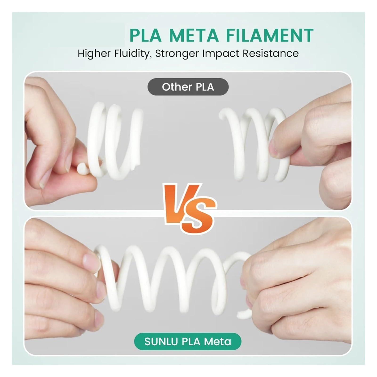 Filamento PLA Meta 3D, 1,75 mm, sin burbujas, color cálido, alta liquidez, impresión rápida, recambio de bolígrafo for niños, impresora 3D FDM de 1KG/2KG Impresora 3D Filamento(PLA-Meta Green 2KG)