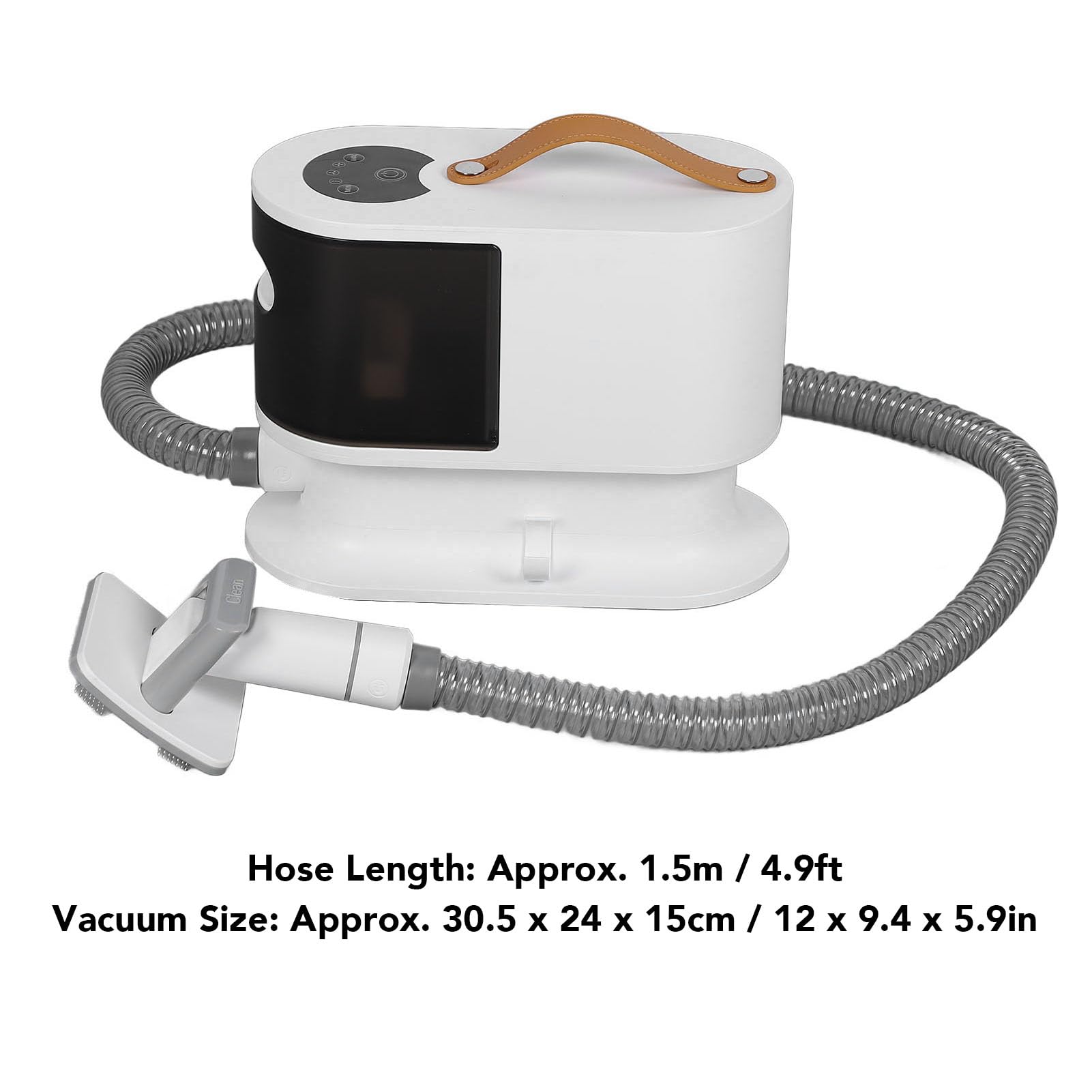 Kit de aspiradora para mascotas de 2L con contenedor grande para pelo de perro ideal para pelajes gruesos y largos herramienta de aseo en casa que combina succión y corte para una limpieza eficiente