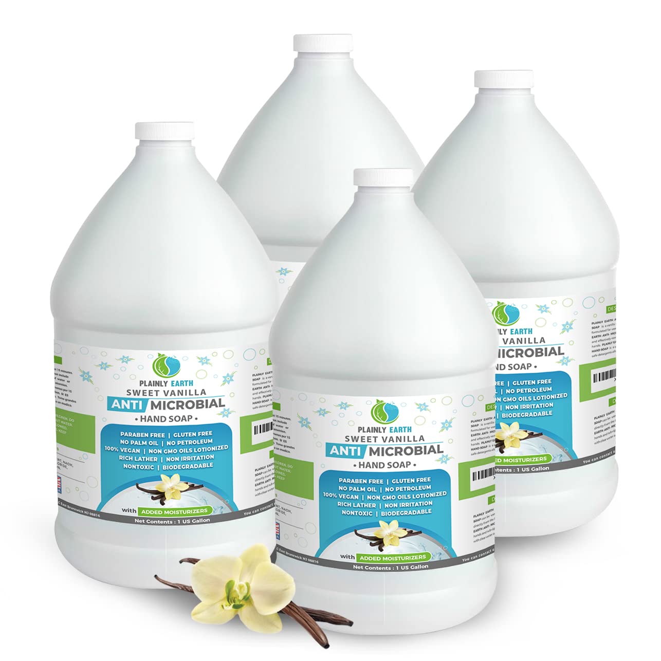 Plainly Earth Antimicrobial Liquid Hand Soap (4 x 1 US