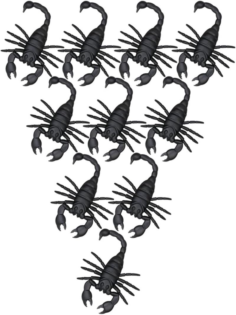 brown leaf Reaklistic Looking Fake Spider Ant Scorpio Lizard Insects Mouse Combo For Halloween Horror Scary Haunted Party Props