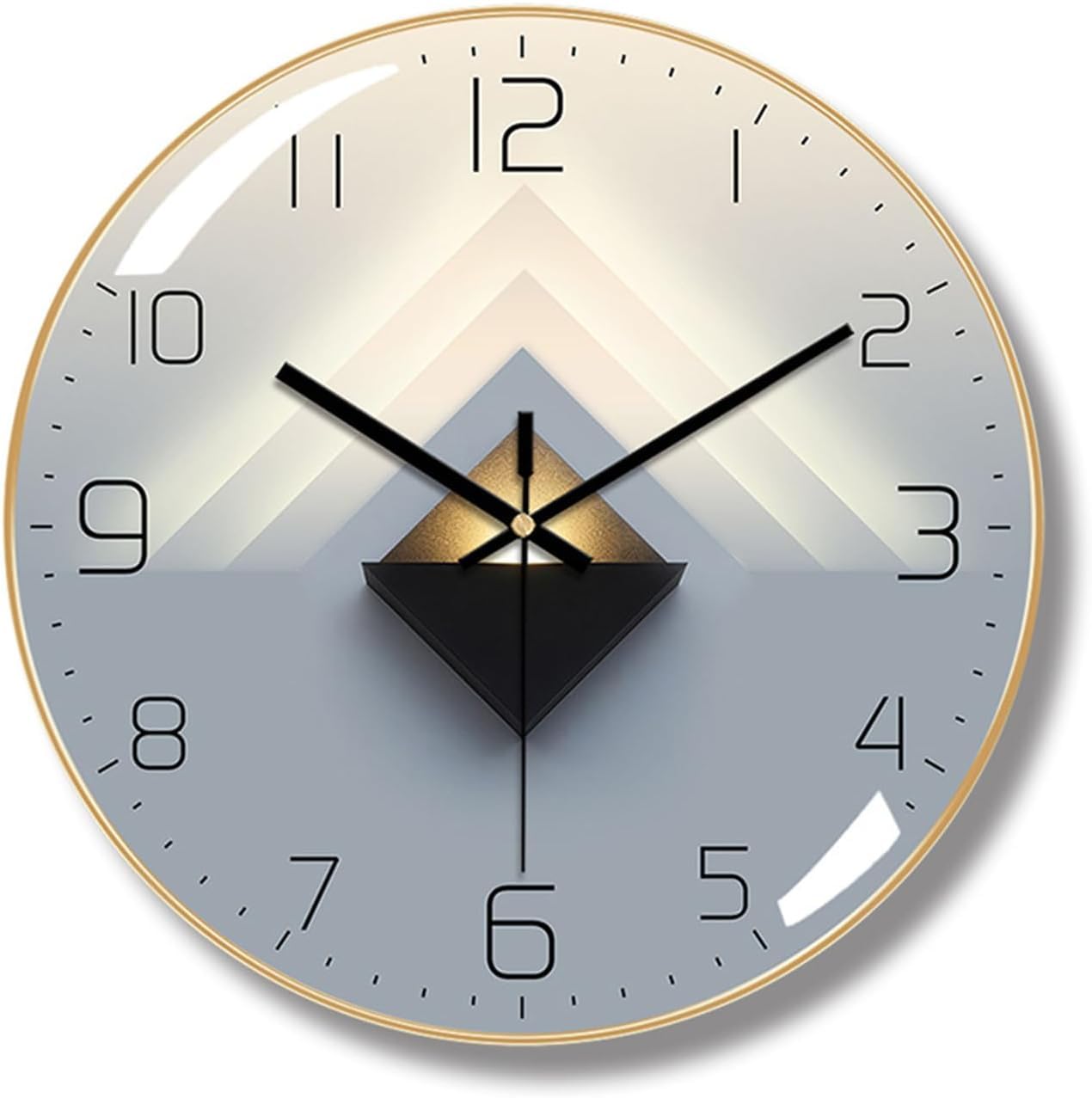 Horloge Art Déco moderne silencieuse objet décoratif salon bureau