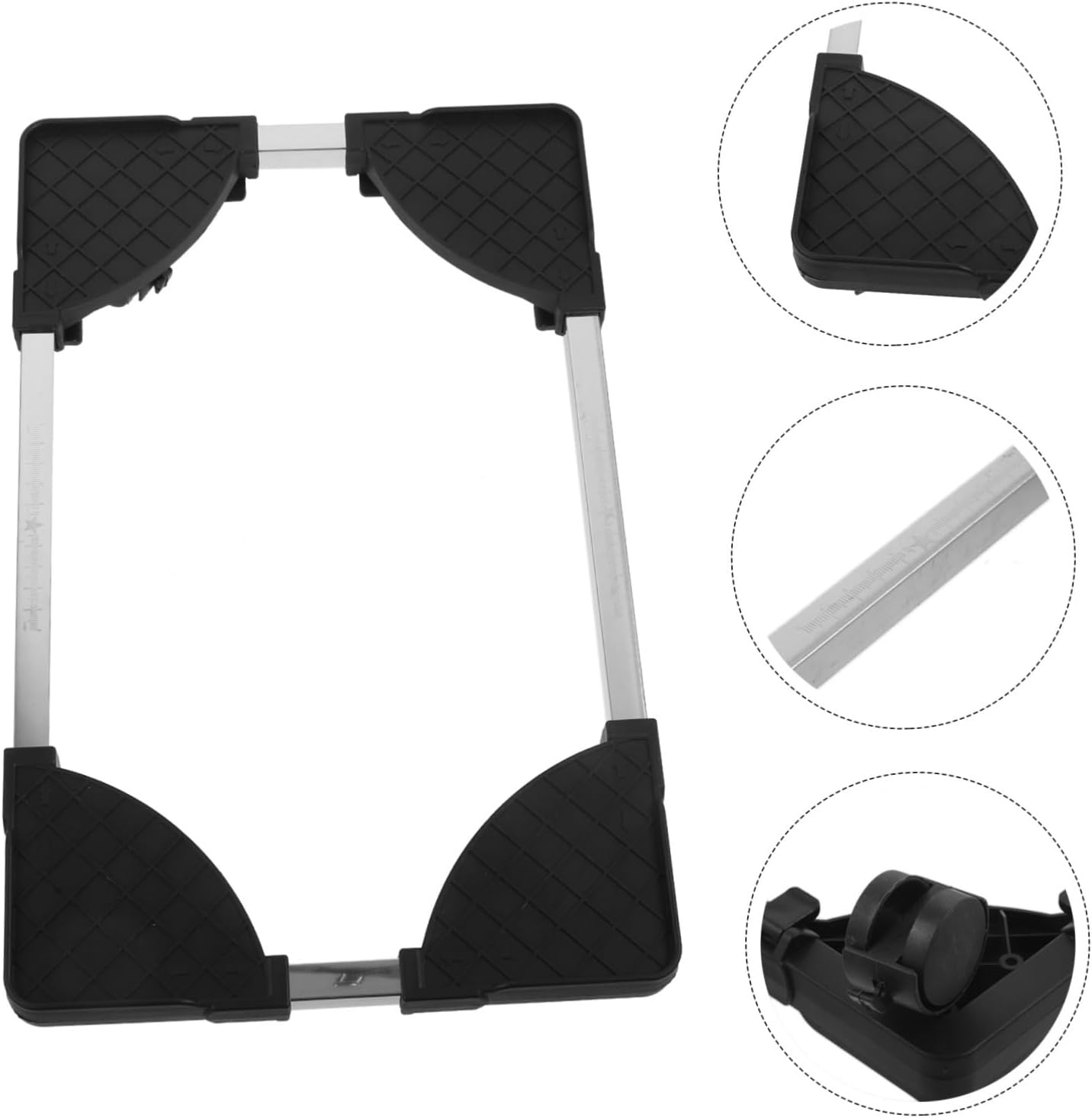 NUOBESTY Movable Computer Tower Stand Wheels CPU Holder for and Ventilation for Use Fits Under Desk