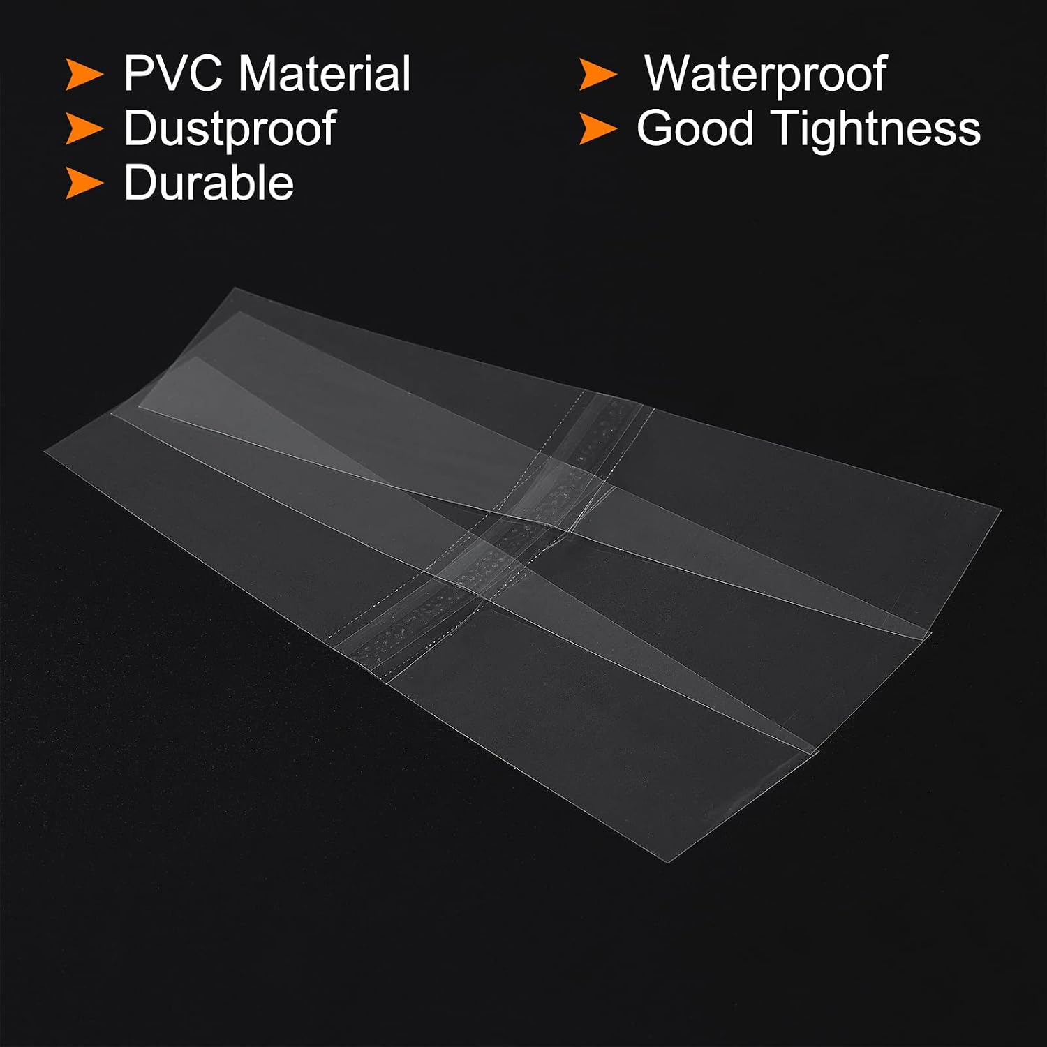 PATIKIL 140x35mm Perforated Shrink Bands, 400 Pack PVC Heat Shrink Wrap Band Fits Cap Diameter 3.39 to 3.46 Inch for Jars Cans Clear - Image 5