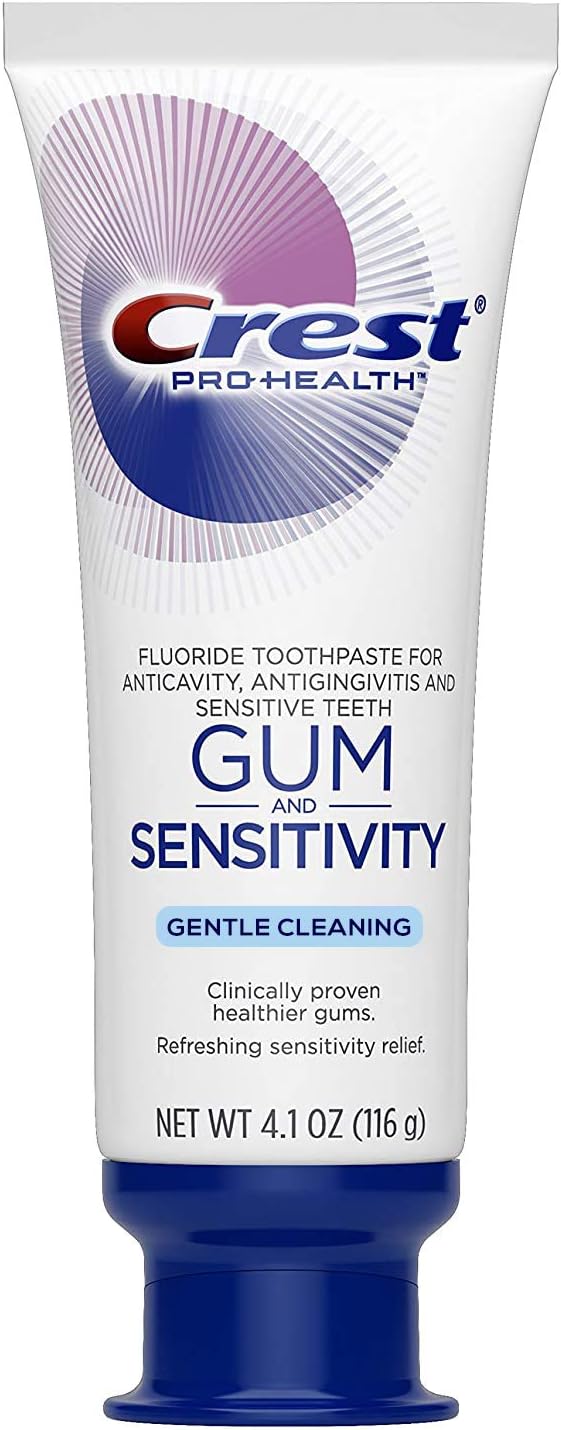 Crest Pro-Health Gum and Sensitivity, Sensitive Toothpaste (Gentle Cleaning) (Pack of 3), 4.1 oz