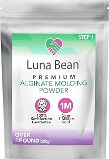 Alginate Molding Powder Refill for Hand Casting Kit - Non-Toxic Casting Plaster Material - 1lb (454g) - Perfect for Anniversaries, Birthdays, & Family Activities - Create-a-Mold by Luna Bean
