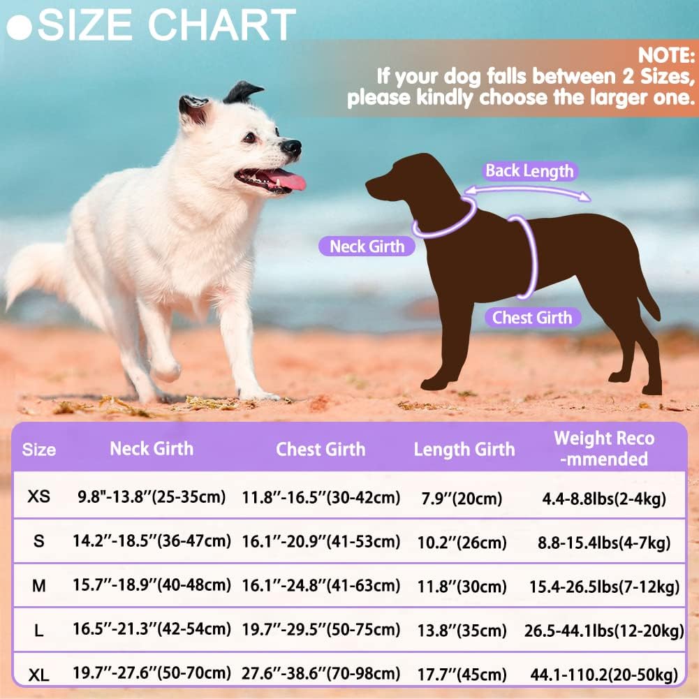 EMUST Large Dog Life Jacket, Dog Mermaid Life Vests for Swimming, Adjustable Pet Flotation Vest Swimsuits with Lift Handle for Small, Medium, Large Dogs, PurpleMermaid, XL