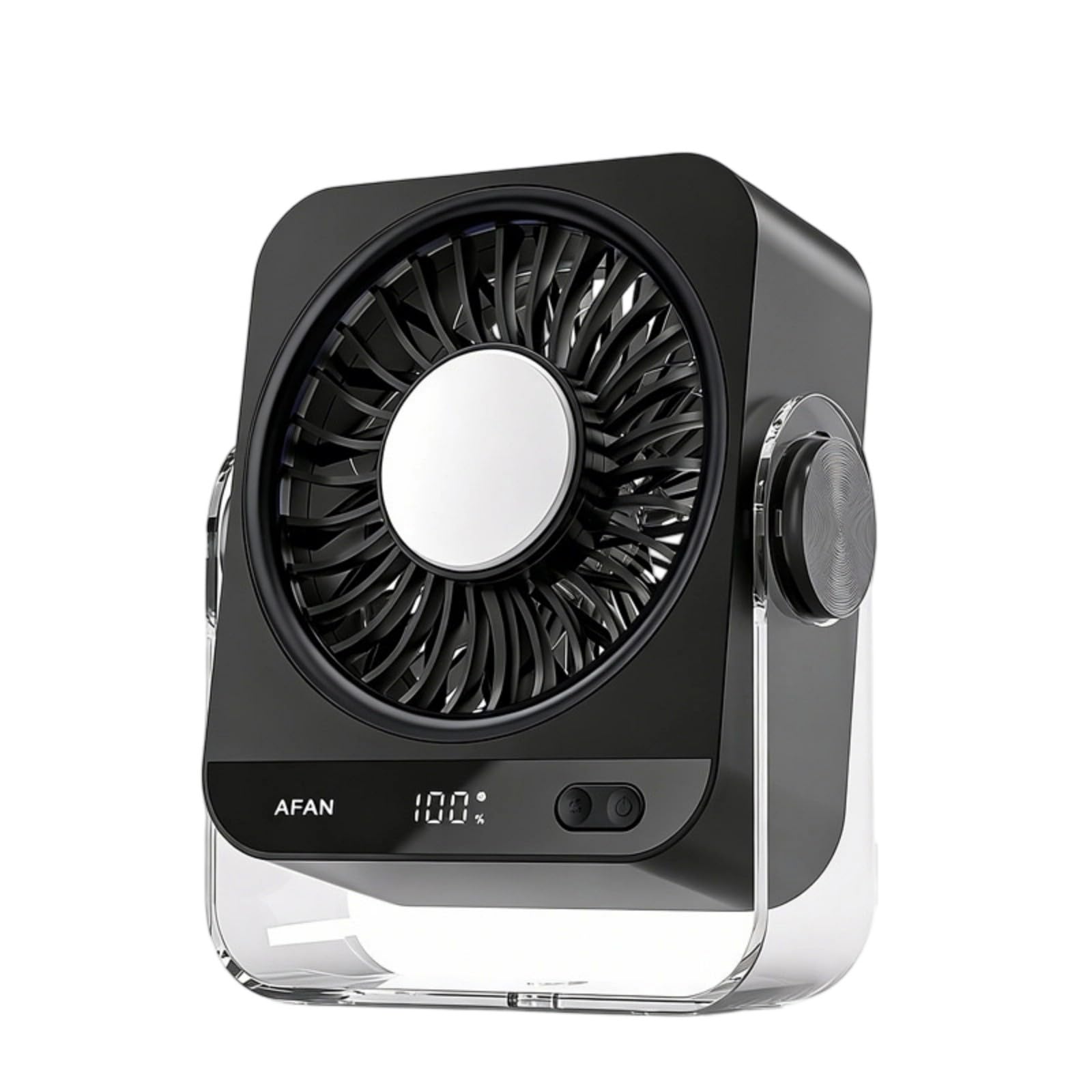 Uqezagpa Weight Air Cooling Tool Space Saving Table Fan with Cooling Airflows USB Rechargeable Conditioning Fan Enduring USB Rechargeable Conditioning