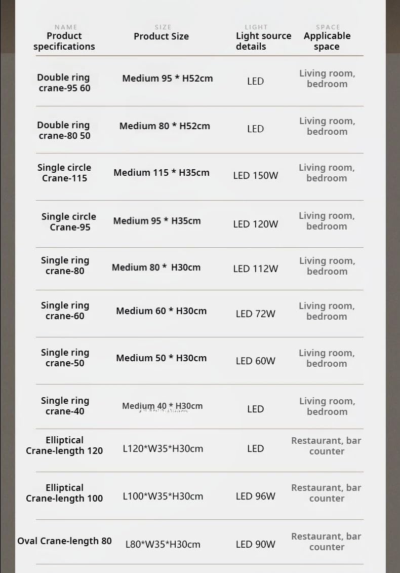 Light Luxury Crystal Living Room Chandelier Restaurant Light Hall Bedroom Multi-Ring Main Pendant Lamp,for Decoration