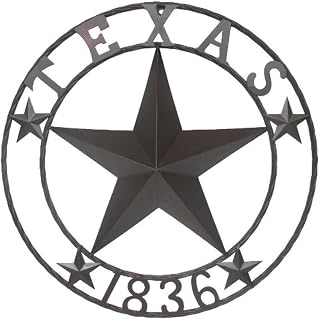 LL Home 21683 Texas 1836 Metal Star, Brown