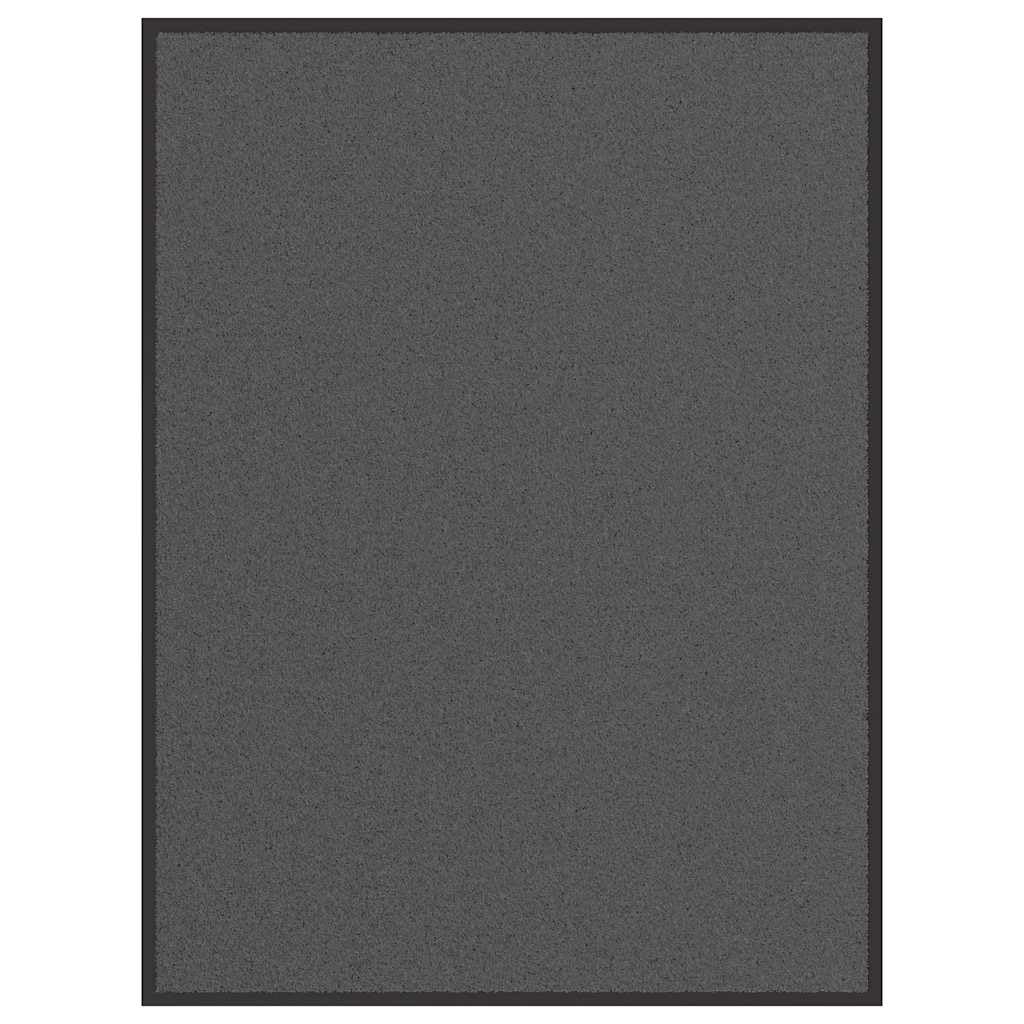 Paillassons anthracite 90x120 grand tapis d'entrée absorbant de passage