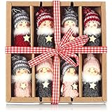 KREATIVE WICHTEL: Entzückende Puppen mit Bommel-Mützen und Bärten zum Aufhängen. Craft-Anhänger auch für die Geschenk-Verzierung an Heiligabend!