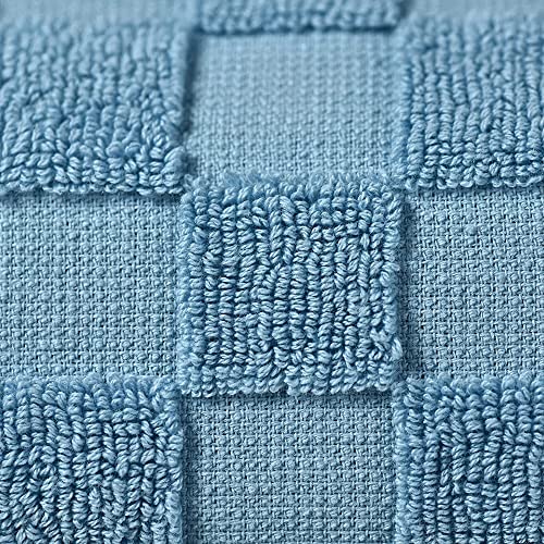 Image of Sulfar 100% Combed Cotton, 6 Pcs Towel Set - 2 Bath Towels (70 x 140 cm), 2 Hand Towels (40 x 70 cm) and 2 Face (30 x 30 cm) (600 GSM, Pack of 6) Nile Blue