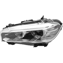 Front HID Headlights Assembly Left Side for 2014-2018 BMW X5 F15 F85 sDrive35i w/LED DRL Projector Driver Head Lights Direct Replacement Headlamps Assy Set Left Driver Side