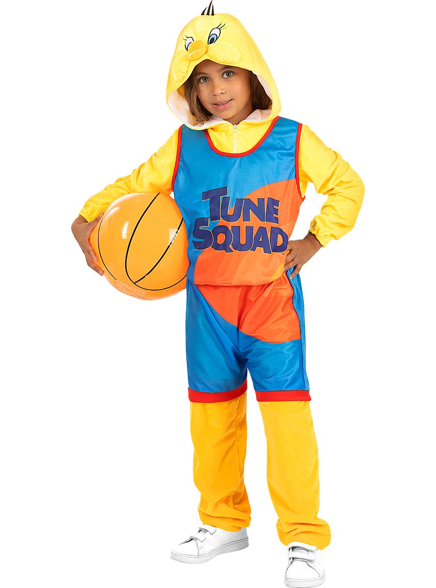 Funidelia | Costume Titti Space Jam - Looney Tunes per bambino Cartoni Animati - Costume per Bambini e accessori per Feste, Carnevale e Halloween - Giallo
