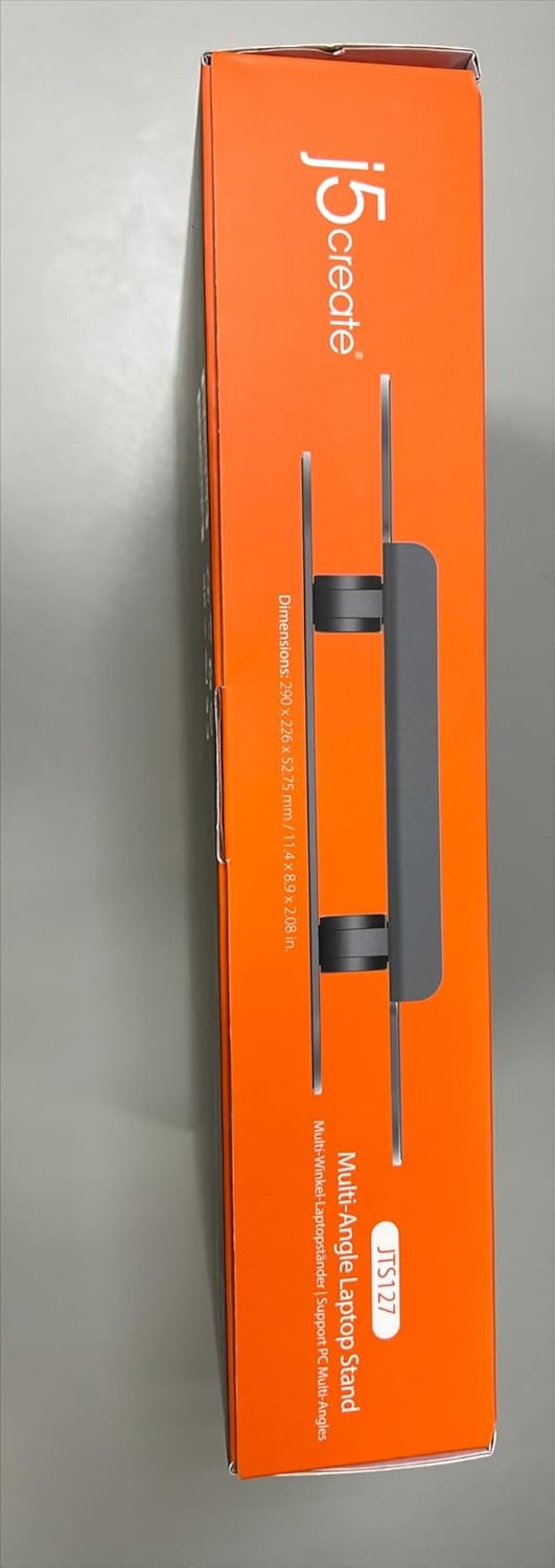 j5create Multi-Angle Aluminum Laptop Stand, Ergonomic Notebook Riser, Suitable for MacBook, Dell, HP, Lenovo, Fits Most laptops up to 16" (JTS127) 27 61GStwh4G2L. SL1500
