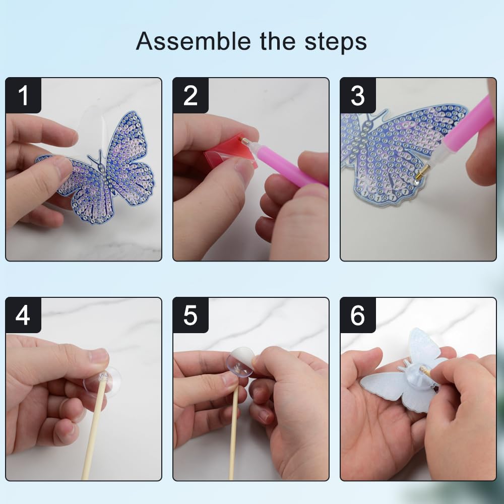 Diamond Painting Fée Papillon D'Or, Peinture Diamant Painting Strass