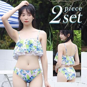 Amazon.co.jp: [TaoTech] ビキニ 水着 レディース 花柄 フリル