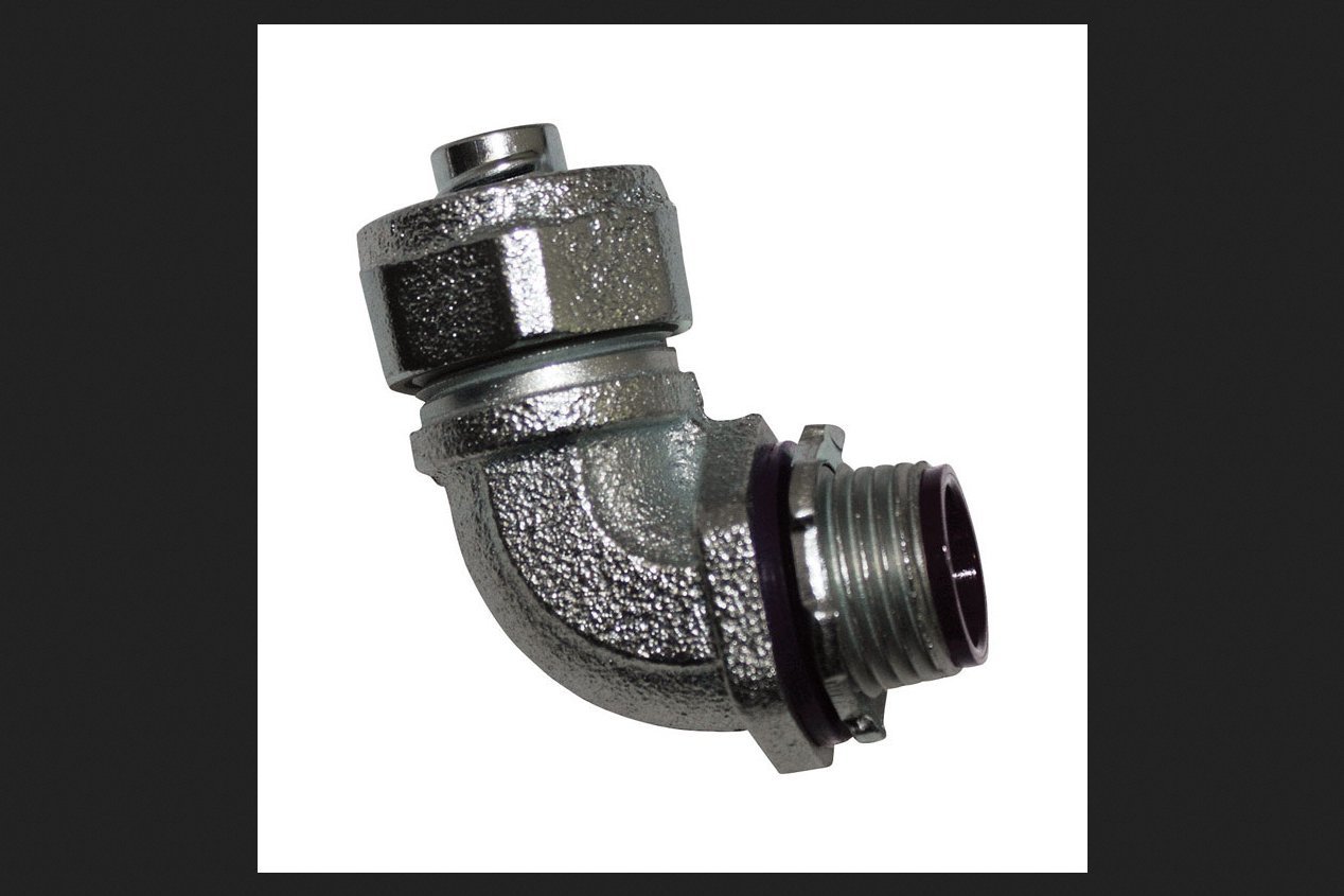 Sigma Electric ProConnex 1 in. Dia. Zinc-Plated Iron 90 Degree Connector for Liquid Tight 1 pk-image-20