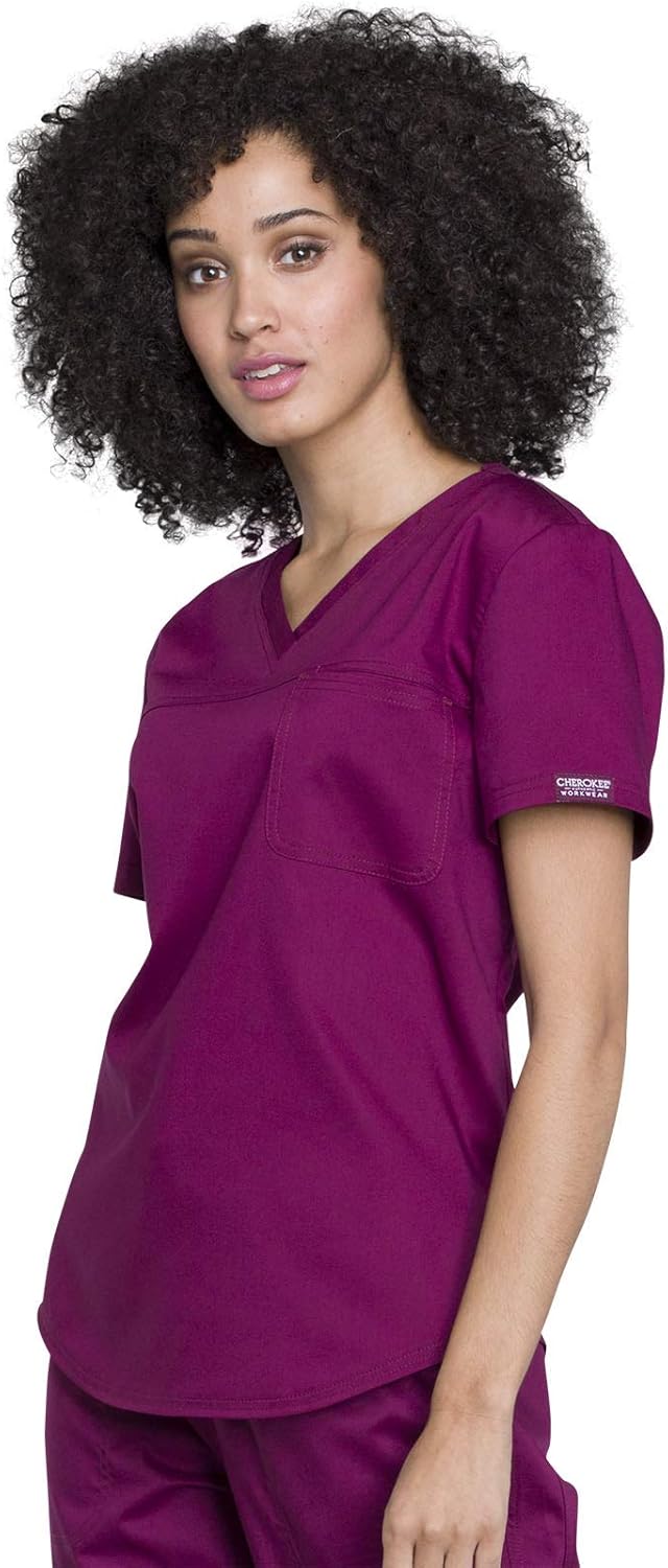 Limited Stock Workwear Revolution Women Scrubs Top Tuckable V-Neck O.R WW657 Up To 50% OFF Workwear Revolution Women Scrubs Top Tuckable V-Neck O.R WW657