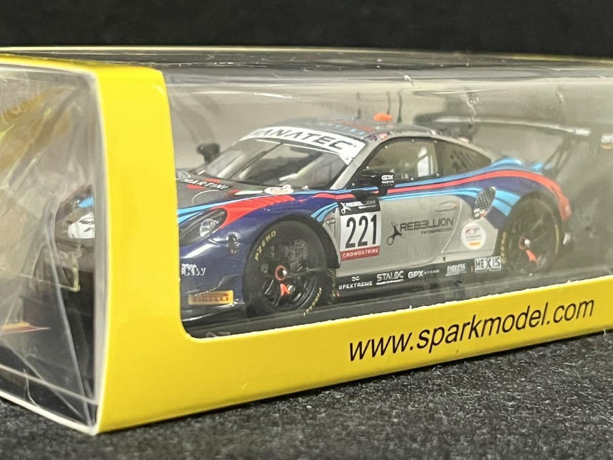 Amazon | spark 1/43 ミニカー911GT3R-GPX マルティニレーシング