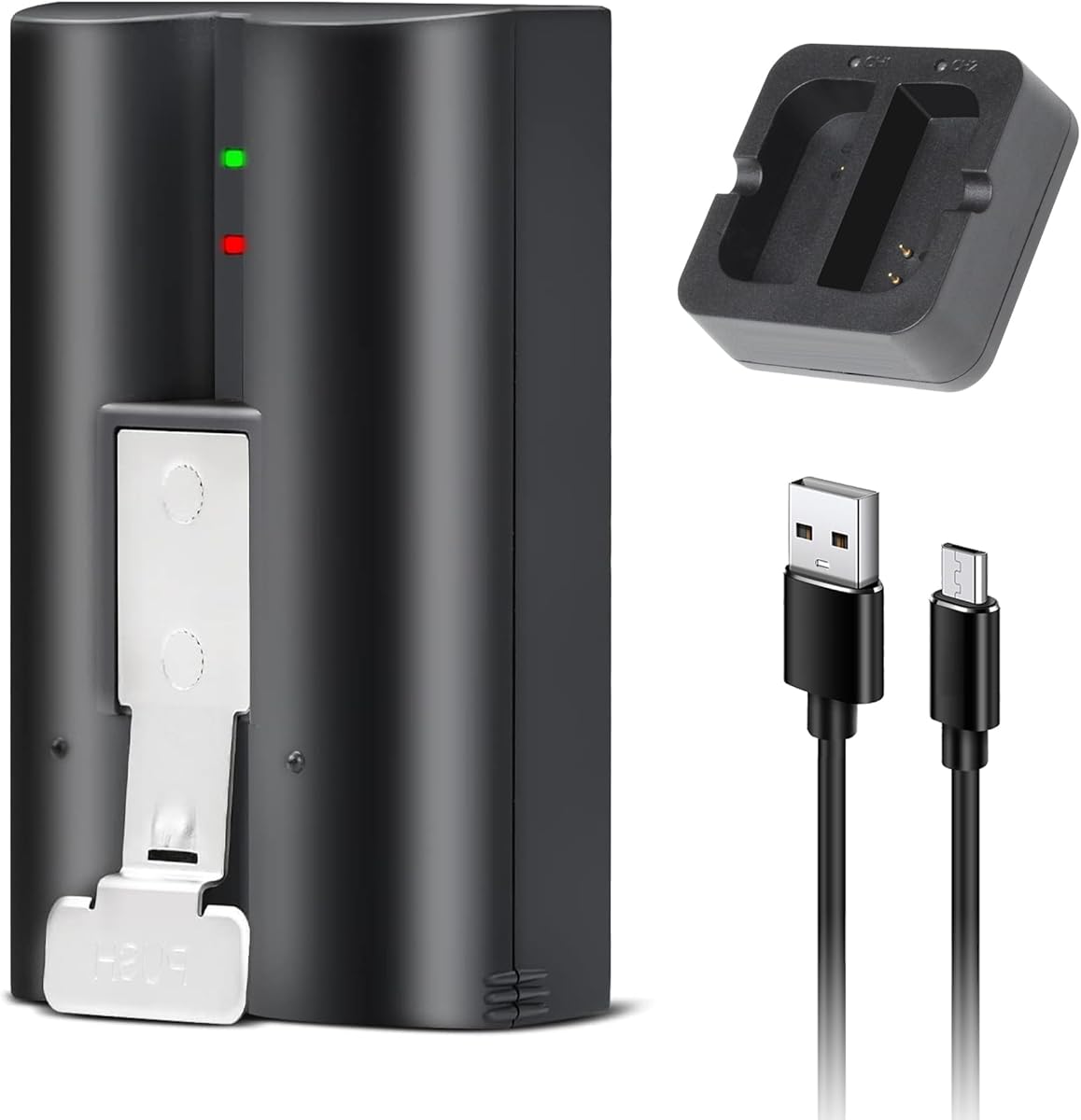 CQCEO 1-Pack 6040mAh Rechargeable Battery with Charger Station for Ring-Doorbell 2/3/3 Plus/4, Spotlight Camera & Stick Up Cam Indoor/Outdoor, 3.65V : Electronics