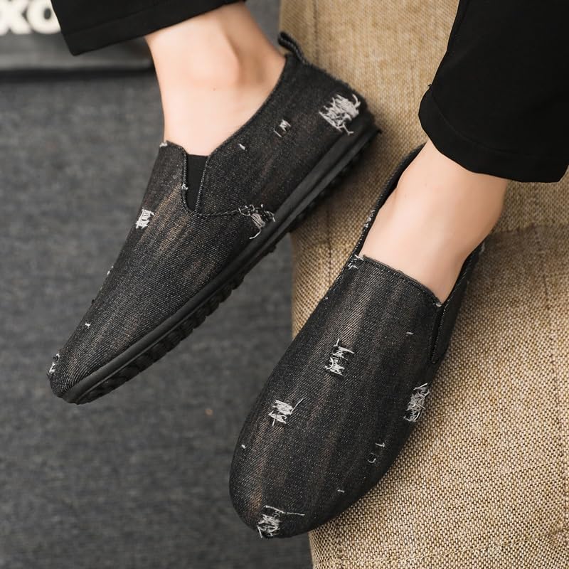 Mens Loafers Shoe Round Toe Faux Leather Loafer Shoes Comfortable Anti-Slip Lightweight Casual Party Slip On4