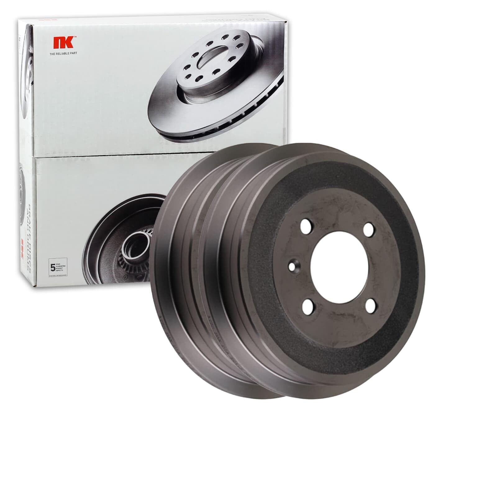 2X NK 200mm Bremstrommeln hinten | 2x 254725 passend für Arosa Cordoba Ibiza Mii