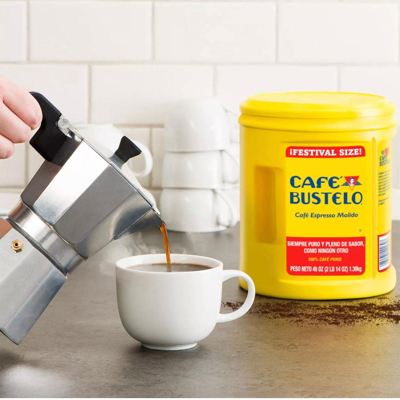 Cafe Bustelo 46oz Expresso Ground Coffee (Festival Size)